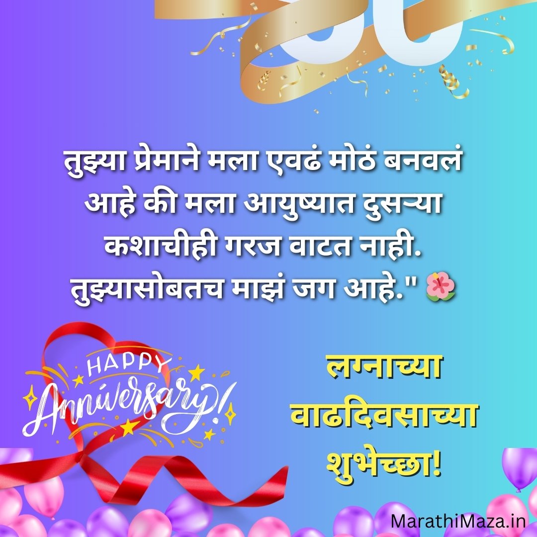 Anniversary Wishes for Husband in Marathi