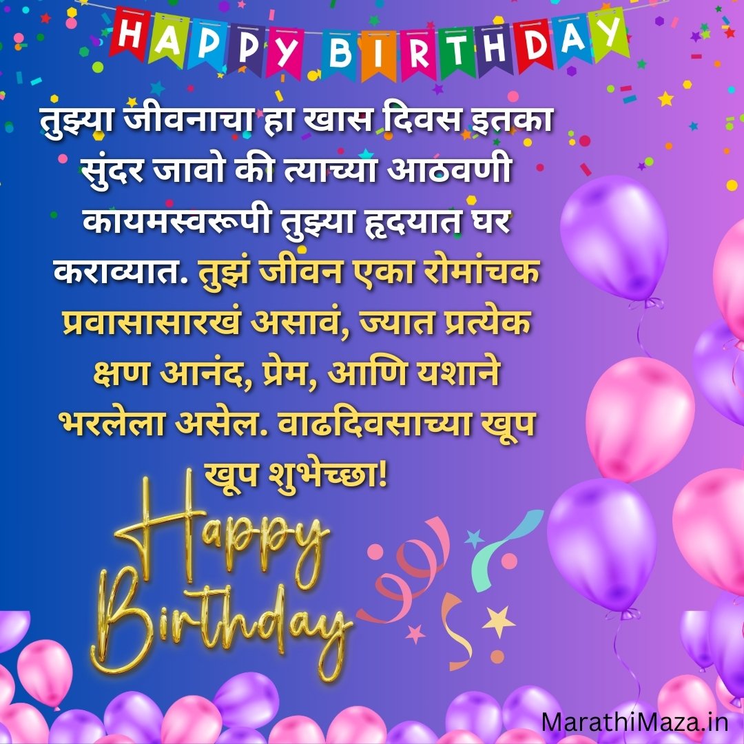 Birthday Wishes in Marathi