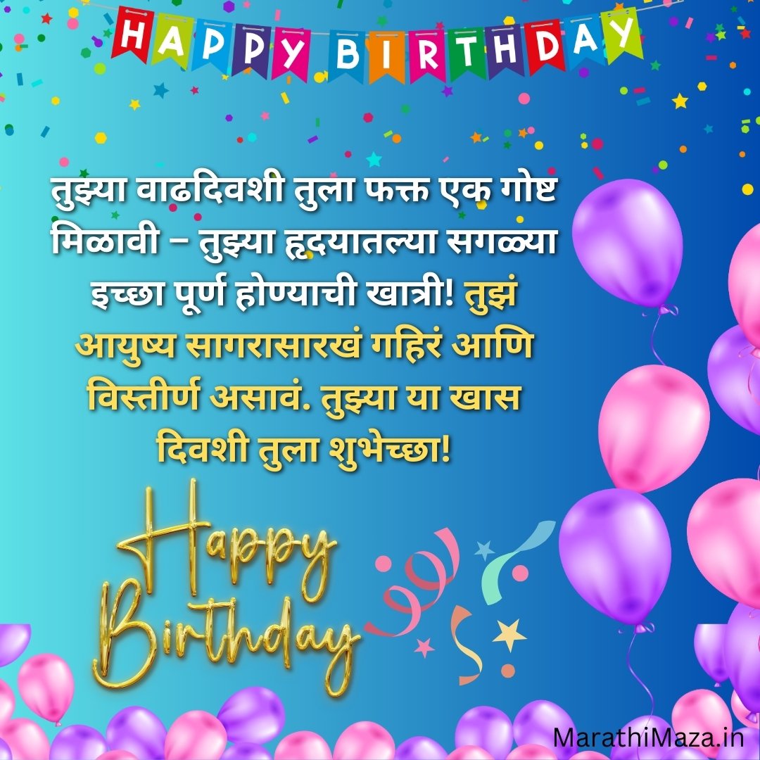 Birthday Wishes in Marathi