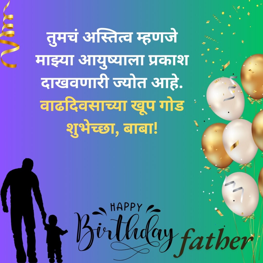 300+ वडिलांना वाढदिवसाच्या शुभेच्छा | Birthday Wishes for Father in Marathi 53 300+ वडिलांना वाढदिवसाच्या शुभेच्छा | Birthday Wishes for Father in Marathi