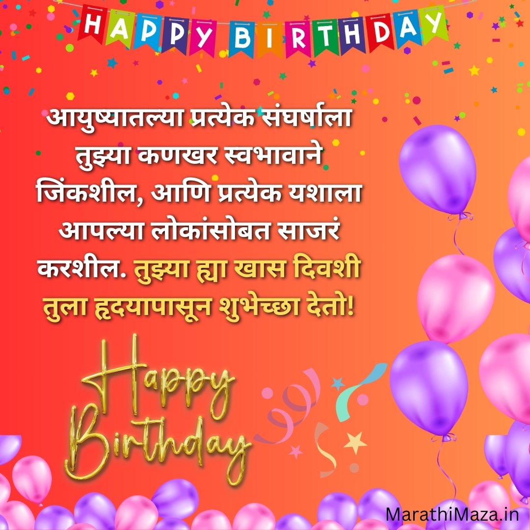 Happy Birthday Wishes in Marathi